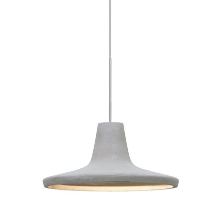 Besa Lighting Modus Cord Pendant, Natural, Satin Nickel, 1x9W LED 1XT-MODUSNA-LED-SN